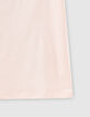 Camiseta blush con calavera y flores bordadas ni&ntilde;a-4