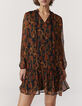 Robe en voile imprimé fleur des sables femme-1
