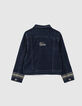 M&auml;dchenjeansjacke in Rinse-Waschung mit Stickerei-5