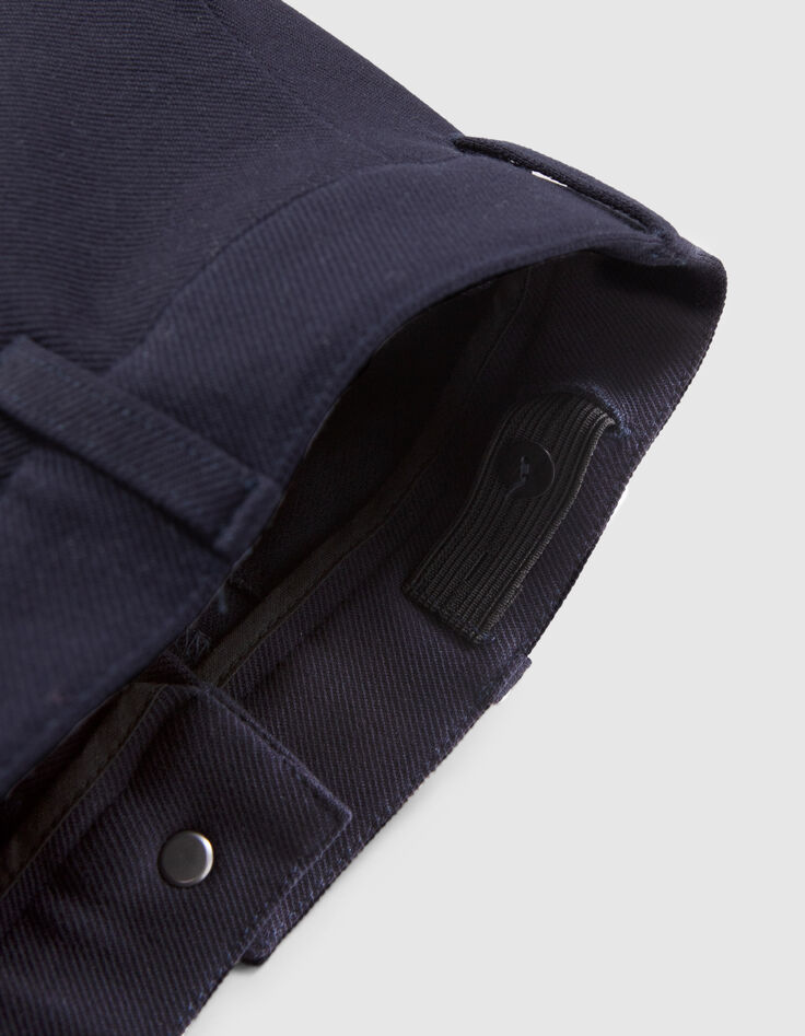Boys’ navy knit trousers-7