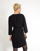 Robe noire ceinturée à studs I.Code-3