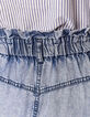 Blauer, weiter Damenrock aus Tencel® mit Acid Wash-Optik-5