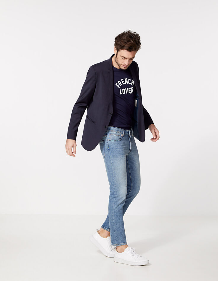 Men’s dirty navy Mykonos IKKS BETTER SLIM jeans-7