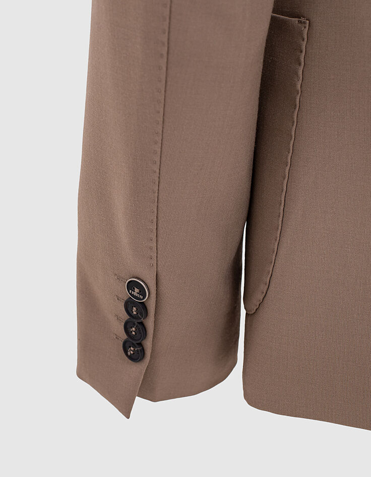 Men’s coffee knitlook suit jacket-6