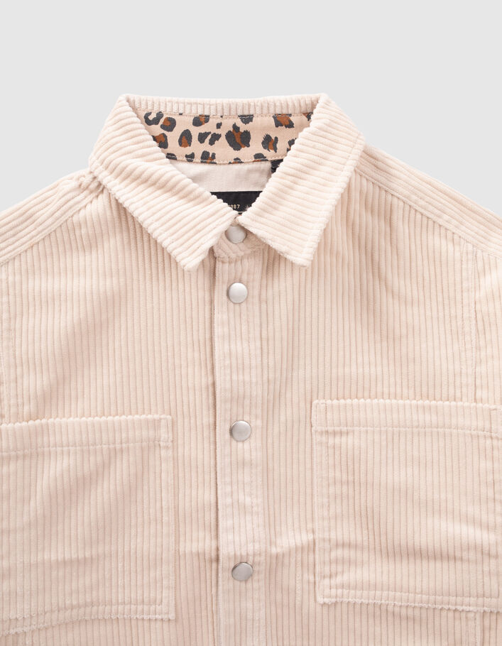 Chaqueta beige pana niña-3