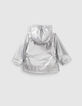 Baby girls’ silver rubber parka-2