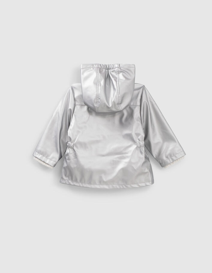 Baby girls’ silver rubber parka - IKKS