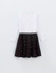 Robe noire 2 en 1 et sweat velours IKKS - STAR WARS™ fille-3
