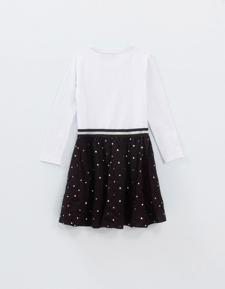 Robe noire 2 en 1 et sweat velours IKKS - STAR WARS™ fille-3