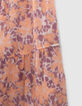 Lichtpaarse jurk print psychedelische bloemen meisjes-5