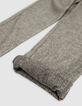 Boy's grey herringbone knit pants-7