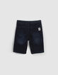 Ungebleichte Jungenjeansbermudas mit Kordelzug -3