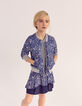 Falda navy Ecovero&reg; estampado flores ni&ntilde;a-2