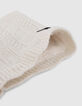 Cremewei&szlig;er M&auml;dchenstricksnood mit Lurex-5