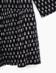 Girls’ black minimalist ethnic print shirt-dress-2