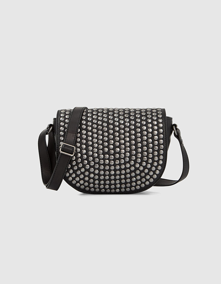 The Rock Small Waiter women’s all-over stud saddle bag-1