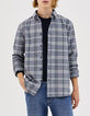 Chemise REGULAR marine à carreaux Homme-1