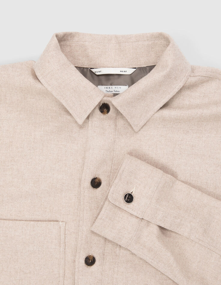 Surchemise REGULAR naturel façon flanelle Homme-5 Surchemise REGULAR naturel façon flanelle Homme-5