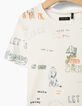 Boys' off-white drawing T-shirt-3
