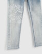 Light blue slim jeans 7/8 meisjes-5