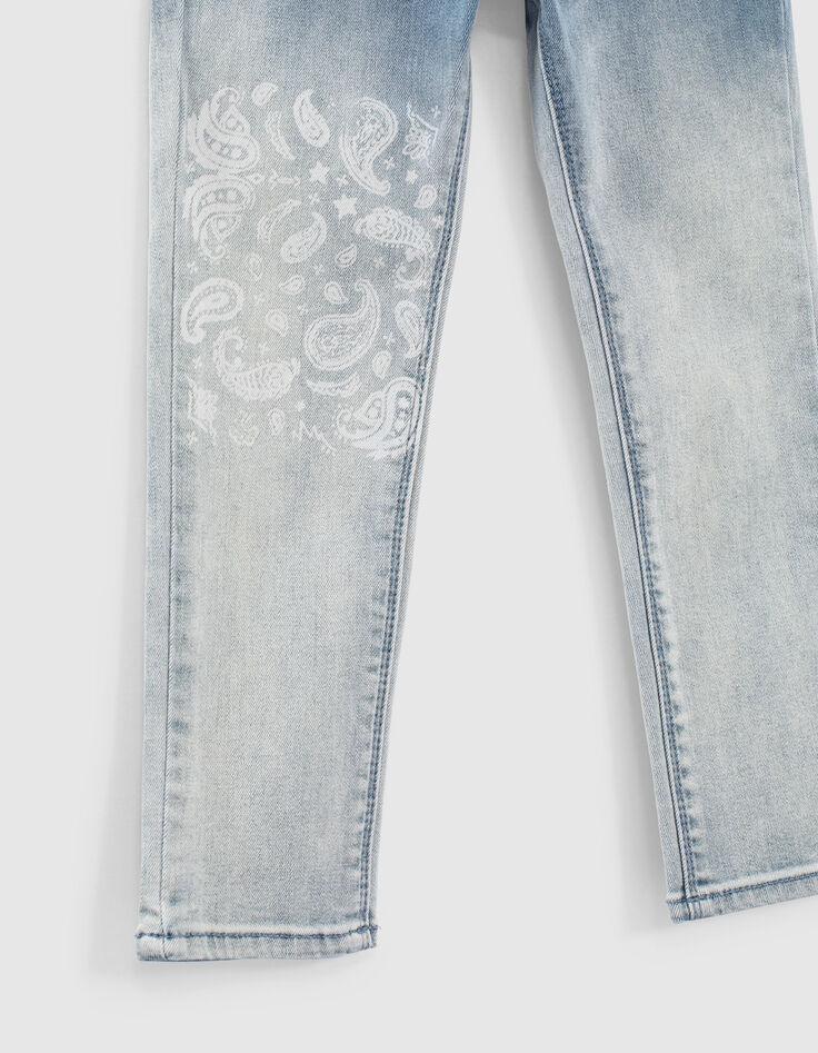 Light blue slim jeans 7/8 meisjes-5