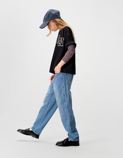 Girls’ blue gaucho jeans - IKKS