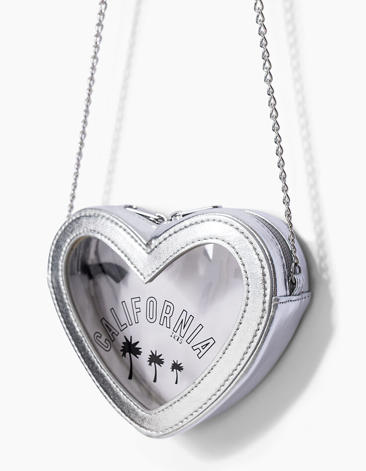 Tas zilver hartvormig California meisjes-6 Tas zilver hartvormig California meisjes-6