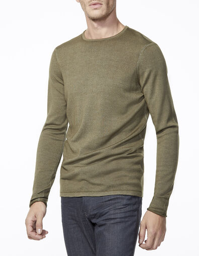 Men's khaki sweater - IKKS
