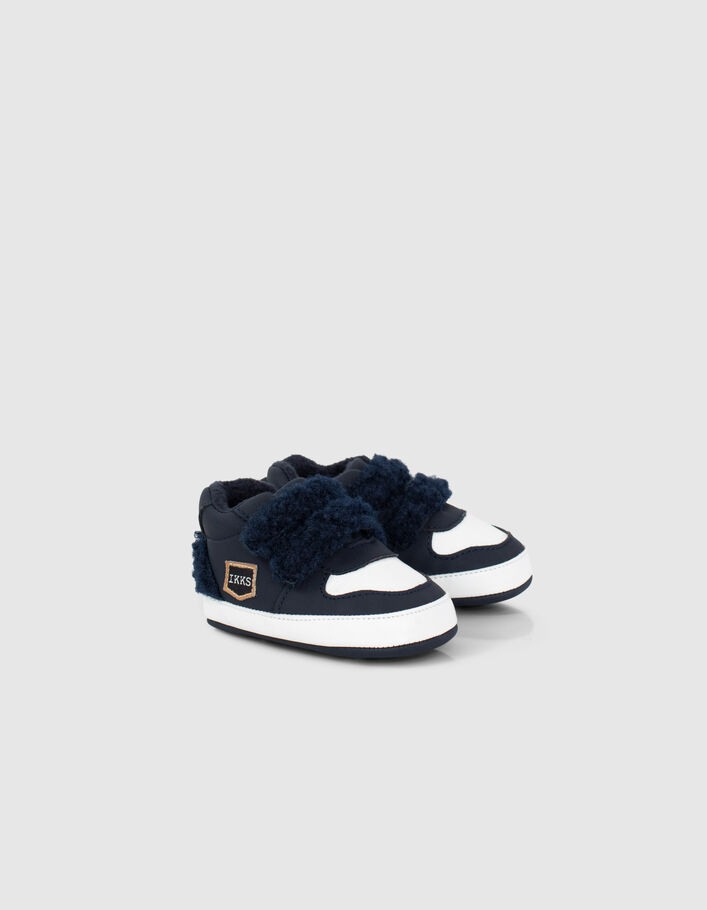 Sneakers mit Fleece-Klettverschluss für Babyjungen - IKKS