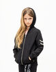 Zwart vest lurex tricot met sieraad-visgraten-2
