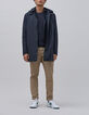 Trench marine capuche amovible Homme-9