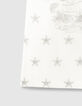Girls&rsquo; white star embroidered tulle mixed-fabric T-shirt-4