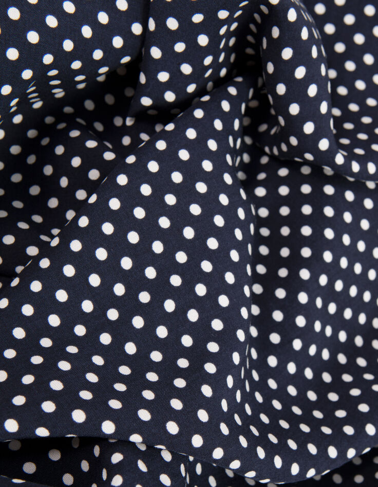 Camisa SLIM azul marino LENZING™ ECOVERO™ lunares hombre-9
