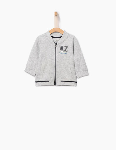 Cardigan-teddy broderie dos bébé garçon - IKKS