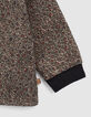 Kaki blouse luipaard-bloemenprint babymeisjes-4