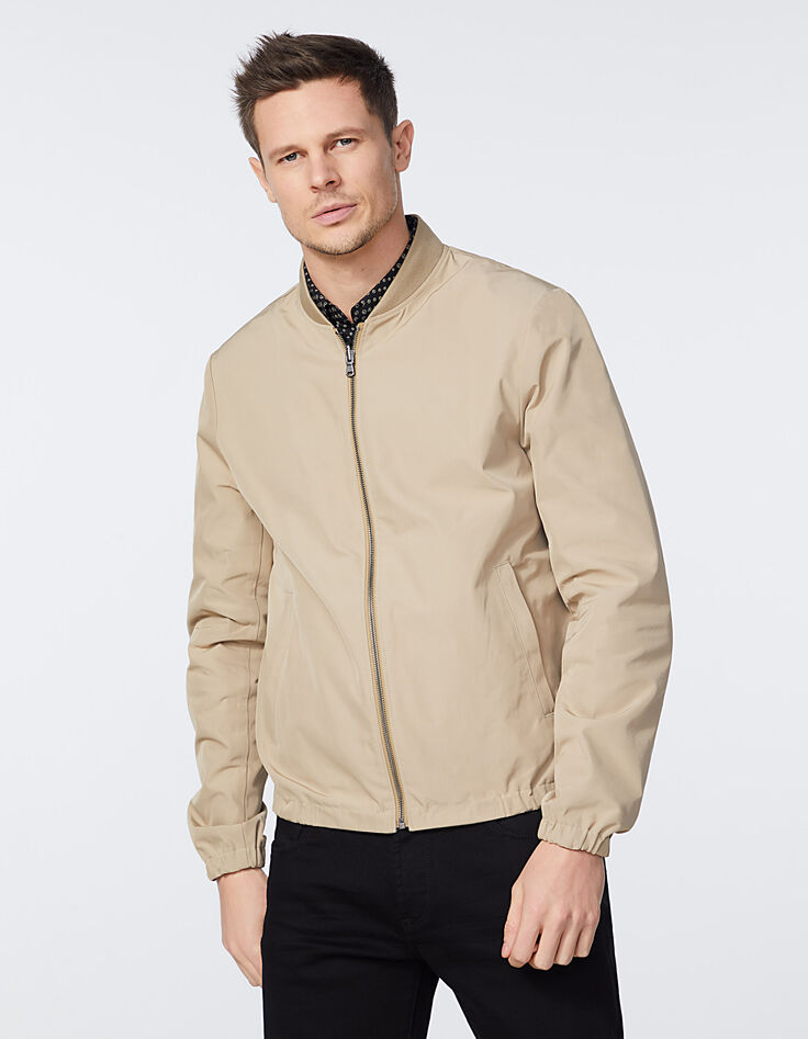 Bomber réversible beige et prince-de-galles Homme-4