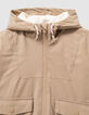 Beige parka met kap binnenkant ecru meisjes-2