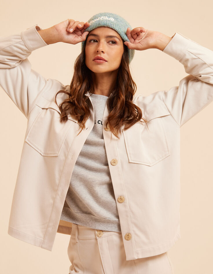 Veste &eacute;crue esprit surchemise I.Code-7