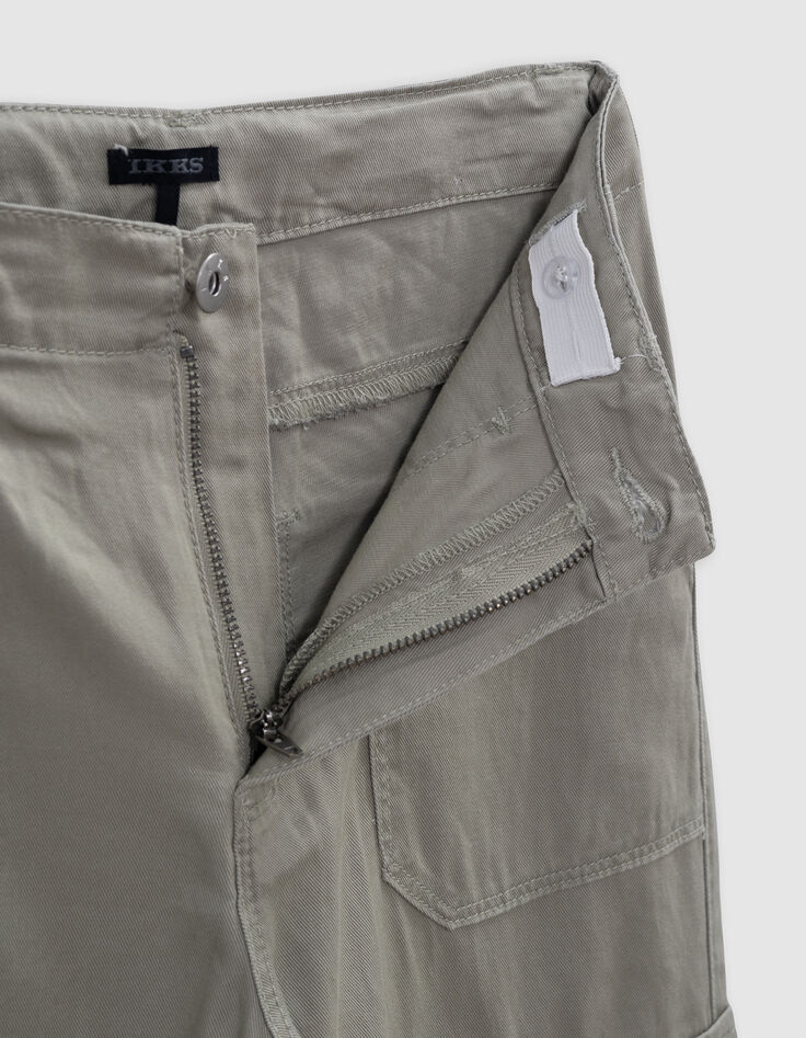Pantalon BATTLE vert fille-7
