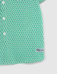 Boys’ green LENZING™ ECOVERO™ shirt, graphic palm trees-4
