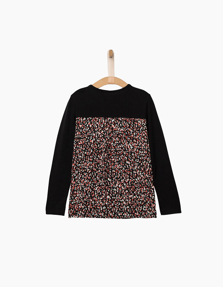 Girls' mixed-material top-3