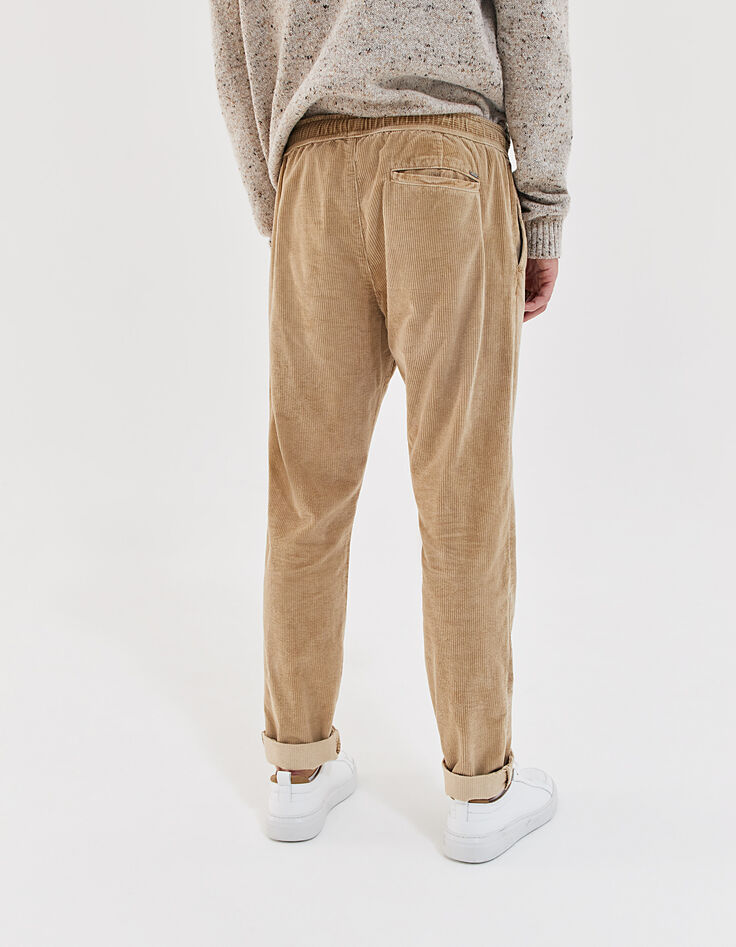 Jogpant beige de pana Hombre-3