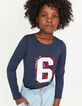 Tee-shirt navy 6 en sequins réversibles fille-7
