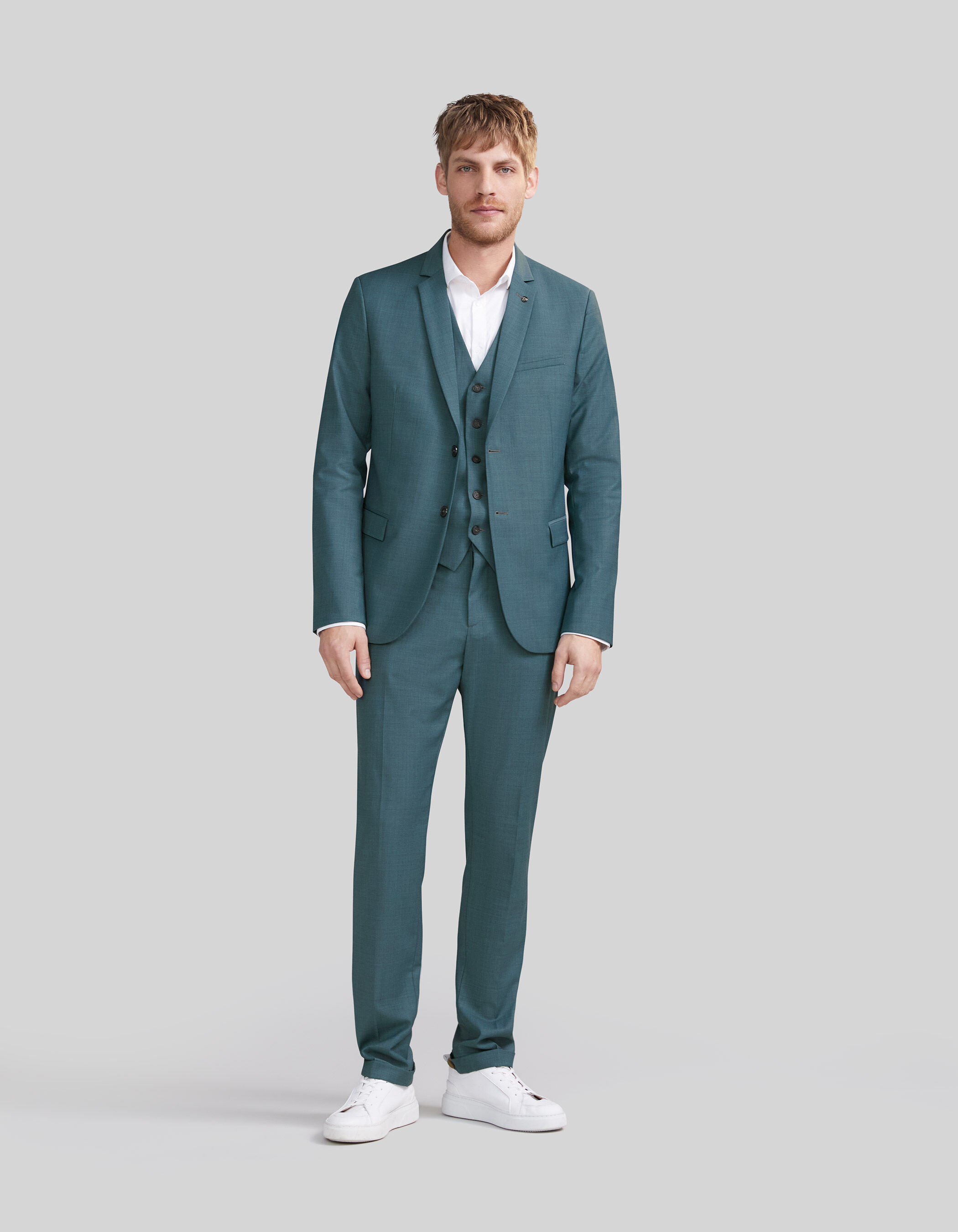 Men s bluey green suit jacket