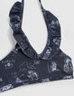 Maillot de bain 2 pièces navy toile de Jouy recyclé fille-2