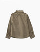Chemise kaki moyen imprimé éclairs garçon-2