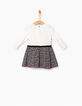 Baby girls' mixed-fabric dress-2