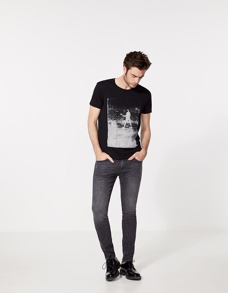 Antracietgrijze SKINNY jeans Casa IKKS BETTER Heren-6