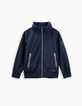 Blouson navy avec capuche r&eacute;tractable gar&ccedil;on-2