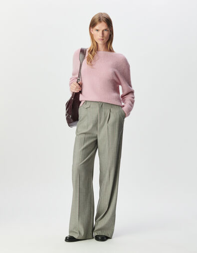 Cardigan rose tricot réversible devant/dos Femme - IKKS